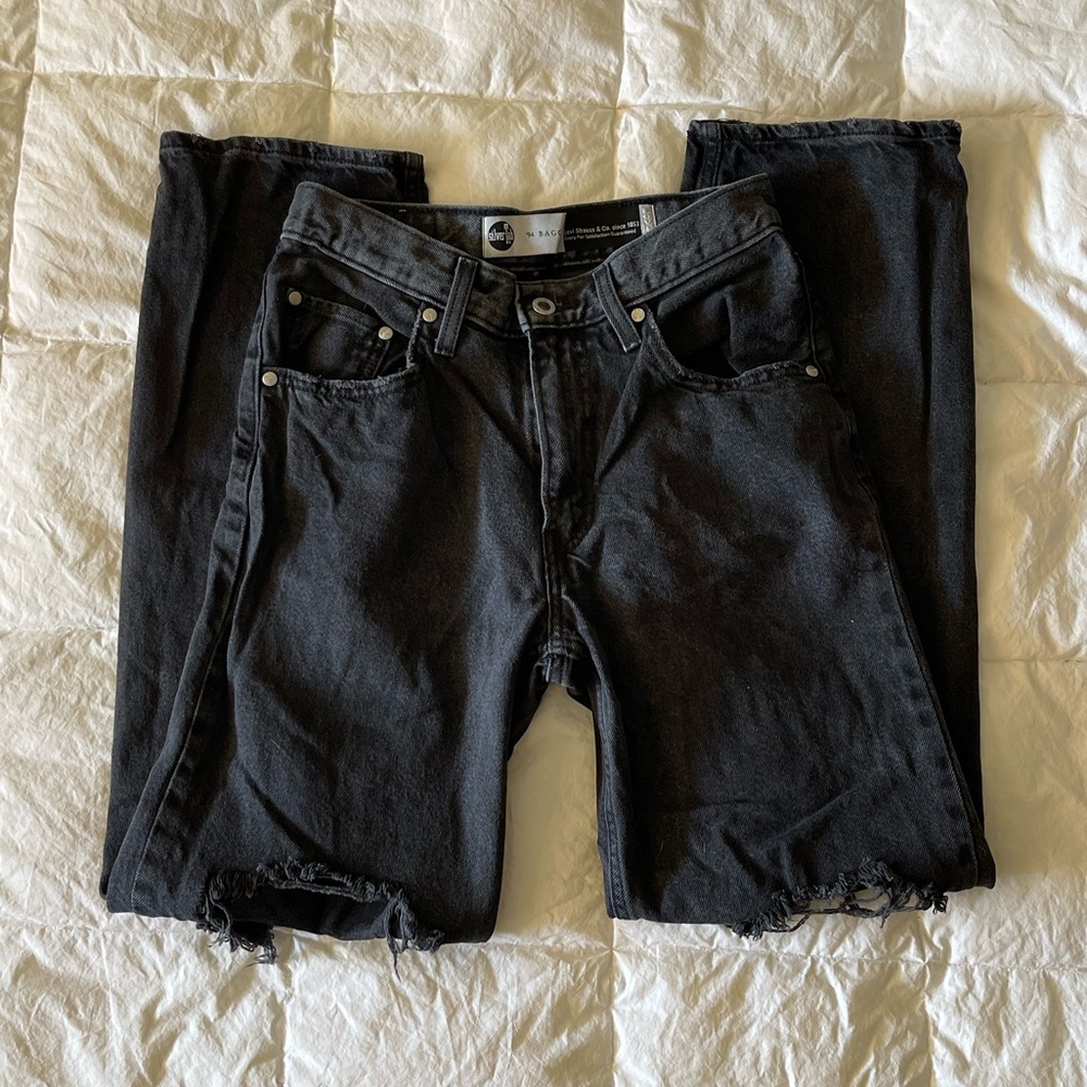 Levi’s Silvertab “‘94 Baggy” Black Distressed Jeans